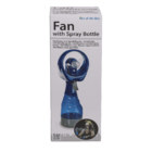 Fan with spraying bottle,