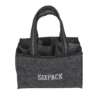 Felt Bottle Bag with 6 compartments, Sixpack,