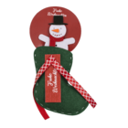 Felt sock with Christmas figure (Snowman,