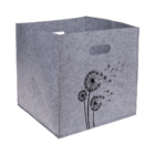 Felt storage box, Dandelion/Wild flowers,