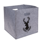 Felt storage box, Deer/Deer head,
