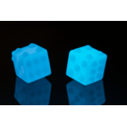 Fidget Pop Toy, Cube, Glow in the Dark, ca. 5 cm,