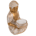 Figura decorativa, Buda, con portavelas,