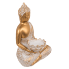 Figura decorativa, Buda, con portavelas,