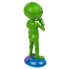Figurine, Smoking Alien, ca. 16,5 cm,