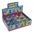 Flashing bouncing ball, Alien, 6,5 cm,