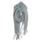 Fluffy scarf with frings,