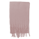 Fluffy scarf with frings,