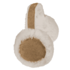 Foldable ear muffs, White Fur,