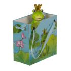 Frog Prince, in paper bag with design,