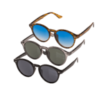 Gafas de sol para mujer, 3 surtidas (6x negro