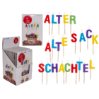 Geburtstagskerze, "Alter Sack"/"Alte Schachtel",