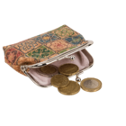 Geldbörse aus Kork, Mandala, ca. 9 x 8 cm,