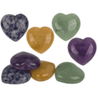 Gem stone, heart, 2,5 cm,