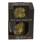 Geschenkset, Queen, Becher und Socken,