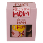 Geschenkset, World's Best Mom, Becher und Socken,