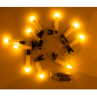 Ghirlanda luminosa con 10 candele LED