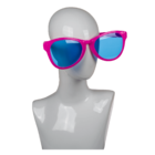 Giant fun glasses with coloured lenses,