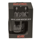 Gift set, AC/DC "Back in Black", mug and socks,