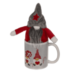 Gift set, Gnome, mug and gnome, 8 x 9 cm,