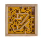 Gioco d'abilità in legno, Labirinto, ca. 9 x 9 cm