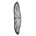 Glas wall clock, Melting Time, 22 x 33 x 4 cm,