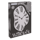 Glas wall clock, Melting Time, 22 x 33 x 4 cm,