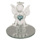 Glass Angel with Heart, 5 cm,