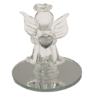 Glass Angel with Heart, 5 cm,