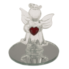 Glass Angel with Heart, 5 cm,