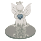 Glass Angel with Heart, 5 cm,