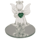 Glass Angel with Heart, 5 cm,