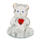 Glass Bear with Heart,