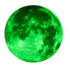 Glowing Moon Sticker, Glow in the Dark,