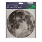 Glowing Moon Sticker, Glow in the Dark,