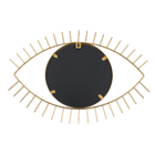 Golden colored metal mirror, eye,