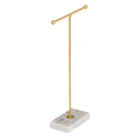 Golden metal jewellery holder, T-Bar, with