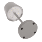 Graue Tisch-Lampe mit LED,