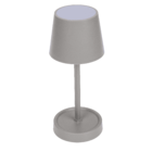 Grey colored table lamp with LED,