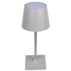 Grey colored table lamp with LED,