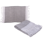 Grey/white coloured premium foute towel