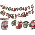 Guirlande en papier noel, motifs 26 x 17 cm,