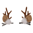 Hair clips, Reindeer, 2 assorted,