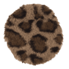 Hand warmer, leopard design, with plush cover,