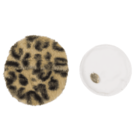 Hand warmer, leopard design, with plush cover,