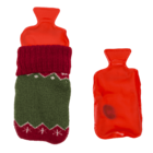 Handwärmer, Wärmflasche mit Stricküberzug, X-MAS,