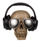 Headphone Holder, Skull,