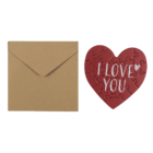 Heart shaped gift card, puzzle, Love,