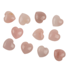 Heart shaped rose quartz,