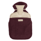 Hot water bottle, heart, 2 colours assorted,